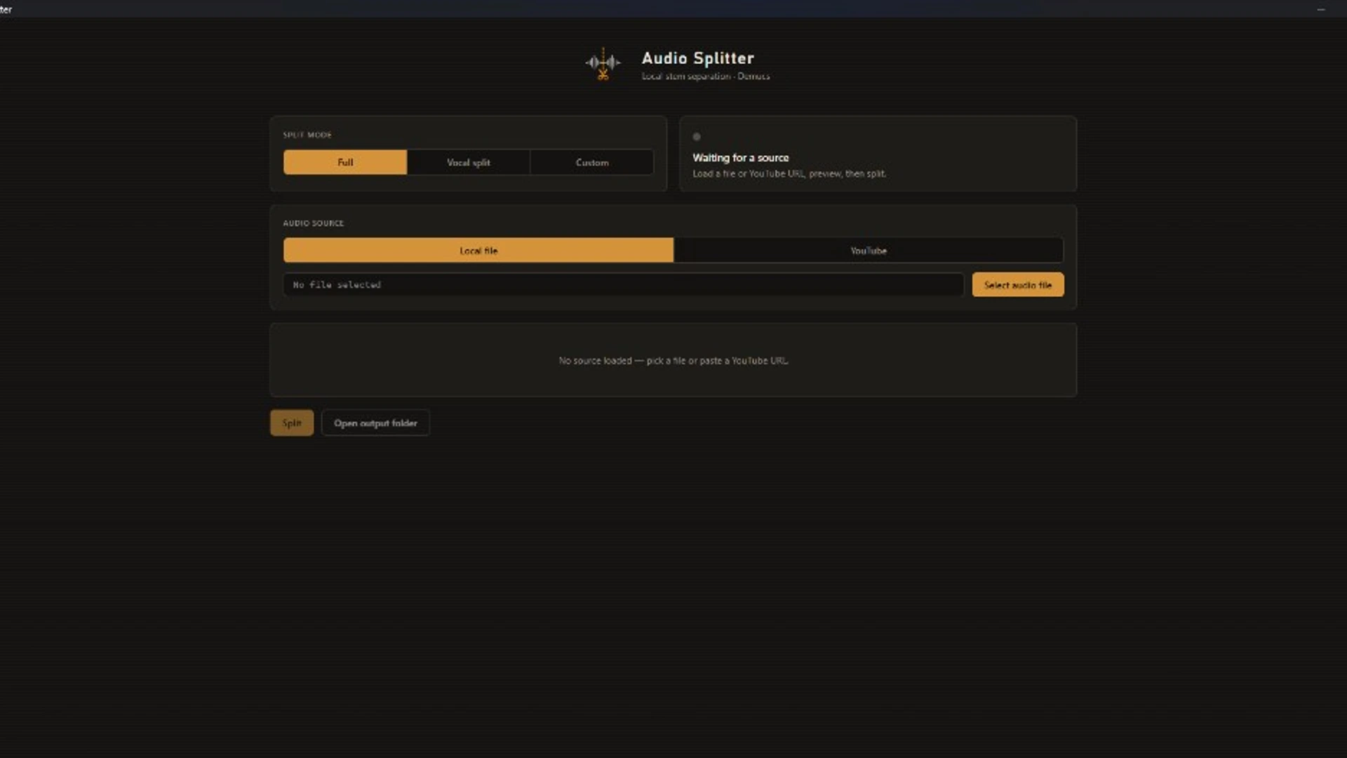 Audio Splitter screenshot