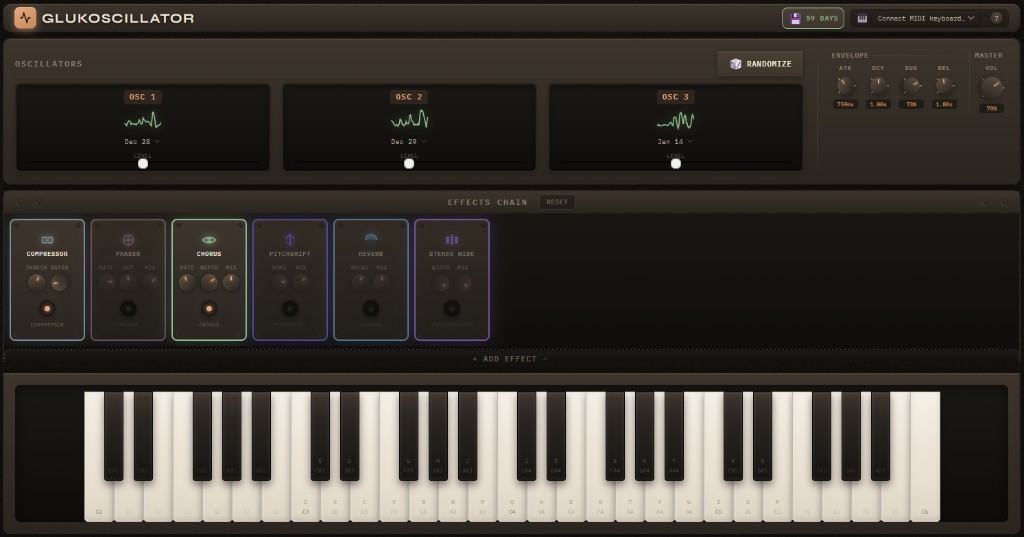 Glukoscillator screenshot